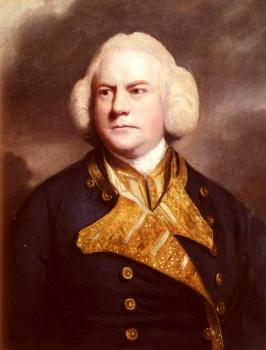 Joshua Reynolds : Portrait Of Admiral Thomas Cotes